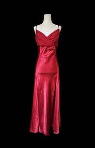Solange Satin Red Plus Size Maxi Dresses  26/28